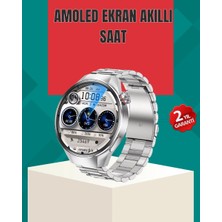 Epilons Metal Gövdeli Amoled Akıllı Saat – Kan Oksijen, Nabız Ve Arama Fonksiyonlu