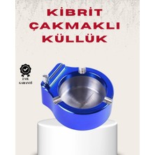Epilons Metal Küllük Ve Çakmak Seti Yuvarlak Modern Tasarım