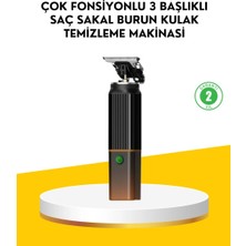Epilons 3’ü 1 Arada Şarjlı Erkek Bakım Seti – Saç, Sakal Ve Burun Tüyü Kesme Makinesi
