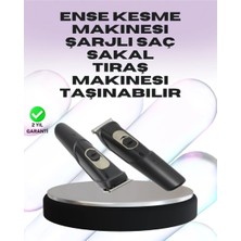 Epilons Sessiz Motorlu, Kablosuz Kullanımlı Şarjlı Saç Ve Sakal Kesme Makinesi – Taraklı Set