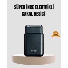 Epilons Kompakt Şarjlı Tıraş Makinesi Çift Yönlü Bıçaklı 45 Dakika Kullanım Süreli