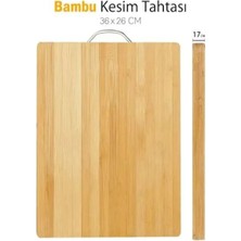 Ttt Metal Saplı Bambu Kesim Panosu