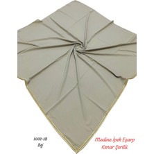 1002 Medine Ipek Eşarp Kenar Şeritli