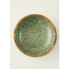 Bella Maison Yeşil Floral Mango Sunum Kasesi 30X8 Cm Reçine ve Mango Ağacı ile Şık Tasarım