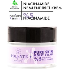 Polente Natural Pure Skin Moist Cream - %5 Niacinamide İçeren Nemlendirici Krem 50 ml