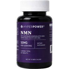Hyperpower NMN (Nicotinamide Mononucleotide) 50 mg | 60 Tablet, 3000 mg Toplam | Made in USA