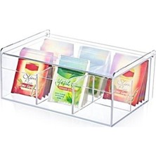 Empressco 6 Bölmeli Çay Saklama Kabı, Kapaklı, Poşet ve Bitki Çayı Için Perfect