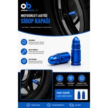 Tvs Apache 200 Rtr Ön Arka Lastik Sibop Kapağı Mermi Mavi 2 Adet 42035