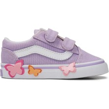 Vans Lila Unisex Bebek Yürüyüş Ayakkabısı VN000EFHFSF1-OLD Skool V Butterfly