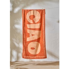 %100 Pamuk Ciao Plaj Havlusu Kiremit (90X150 Cm)