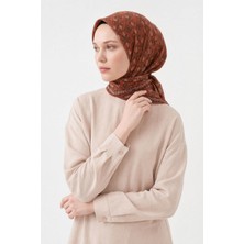 Silk Home Soft Eşarp Minimal Motif Turuncu