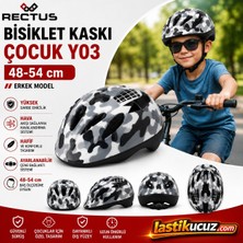 Rectus Çocuk Bisiklet Kaskı Y03 ( Erkek Model Beden 48-54 Cm)