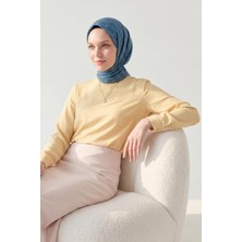 Silk Home Soft Eşarp Zincir Desen Mavi 90X90