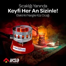 Nevamel Yuvarlak Galvaniz Elektrikli Nargile Köz Ocağı