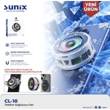 E-Kervan Sunix Profosyonel Telefon Soğutucu 15W Manyetik Kilipsli Orjinal Lisanslı Sağlam Cl-10