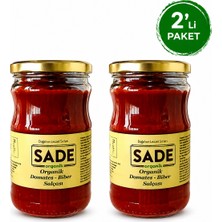 Sade Organik Domates-Biber Salçası 2 Li Pk.