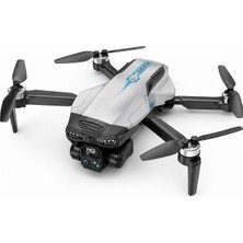 Belirtilmemiş C18S Profesyonel Gps Drone Gri- 4K Hd Çift Kamera, 360° Lazer Engel Kaçınma, Gri Renk, Güçlü Fırçasız Motor ve Katlanabilir Akıllı Drone