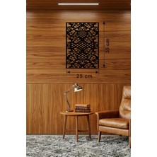 Erdo Ticaret Gotham Temalı Ahşap Duvar Saati - 25X35 cm Lazer Kesim Dekoratif Saat