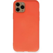 Erdo Ticaret iPhone 11 Pro Kılıf Nano Içi Kadife Silikon - Turuncu