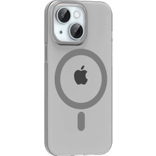 Erdo Ticaret iPhone 14 Pc Blank Magsafe Kapak - Natural Grey