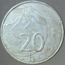 Banknoting Slovakya 20 Halierov 1993.
