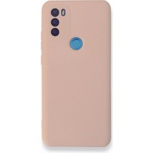 Drop Tedarik General Mobile Gm 21 Plus Kılıf Nano Içi Kadife Silikon - Pudra