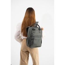 571 Collections Çanta Ultra Hafif Çok Cepli, Usb Şarj Portlu, Su geçirmez , Sırt Çantası Gri (Model:571-9T)