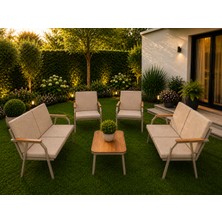 Dekoroom's Viento 2-2-1-1 Bahçe Balkon Mobilyası,sehpalı,