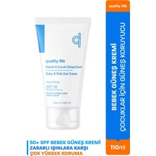 Quality Life Bebek Güneş Kremi 50+ SPF 50 ml Çocuklar İçin Çok Yüksek UVA + UVB Koruma
