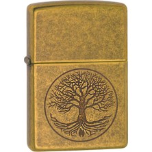 Zippo Hayat Ağacı Çakmak Metal Alaşım Şık Tasarım Benzinli Kullanım İçin