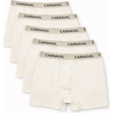 Carnaval Socks Carnaval Cream Light  Erkek Boxer 5’li Set