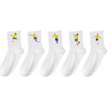 Rabona Fashion Brazil Samba Legends 5'li Futbol Çorap Seti
