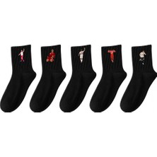 Rabona Fashion Bavarian Red Legends 5'li Futbol Çorap Seti