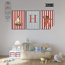 Akıllı Kağıt Statik Tutunma Özellikli Tablo - Poster Çocuk Odası (Model- 35)