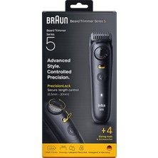 Braun Series 5 Sakal Düzeltici Şarjlı Tıraş Makinesi Bt5 | 0,5-20 mm Hassas Ayar | Kablosuz Sakal Kesme Makinesi | Erkek Bakım Seti