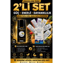 Chase Erkeklere Özel Gecktirici 50000 Sprey & Orjinal Ortan Kırılan 7li Meyveli Jelly