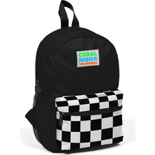 Coral High Kids Siyah Dama Desenli Iki Bölmeli Anaokul Sırt Çantası 23514