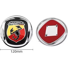 Koto Fiorino Doblo Egea Ducato Abarth Logo Ön Panjur Arması Krom Çerçeveli 120MM Orjinal