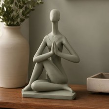 Bahar Aydınlatma Zen Meditasyon Figürlü Dekoratif Biblo - Ada Yeşili