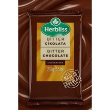 Herbliss Altınmarka Bitter Kuvertür Çikolata 2.5 kg