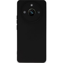 Drop Tedarik Realme 11 Pro Kılıf Nano Içi Kadife Silikon - Siyah