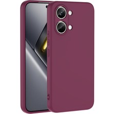 Gpack Xiaomi Poco X8 Pro Max  Uyumlu Kılıf Mara Lansman Soft Silikon Içi Kadife Mürdüm