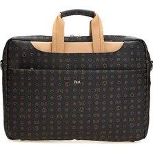 Bilik Deri Monogram Kadın Laptop & Evrak Çantası