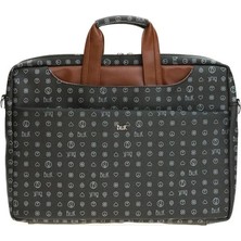 Bilik Deri Monogram Kadın Laptop & Evrak Çantası