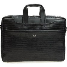 Bilik Deri Logo Detaylı Kadın Laptop & Evrak Çantası