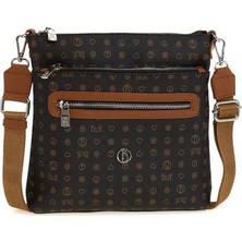 Bilik Deri Monogram Kadın Çapraz Askılı Çanta