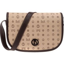 Bilik Deri Monogram Kadın Çapraz Askılı Çanta