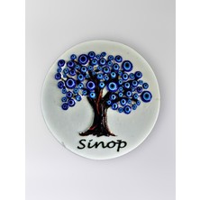 Mundy Sinop Temalı Polyester Kabartmalı Nazar Ağacı Magnet 6,5 cm – Dekoratif Hediyelik (KOD:1111) Buzdolabı Süsü 🧿🌳
