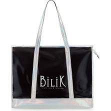 Bilik Deri Şeffaf Kadın Plaj Çantası