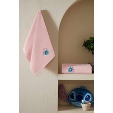 Özdilek Stitch Disney Lisanslı 2'li Havlu Set Pembe